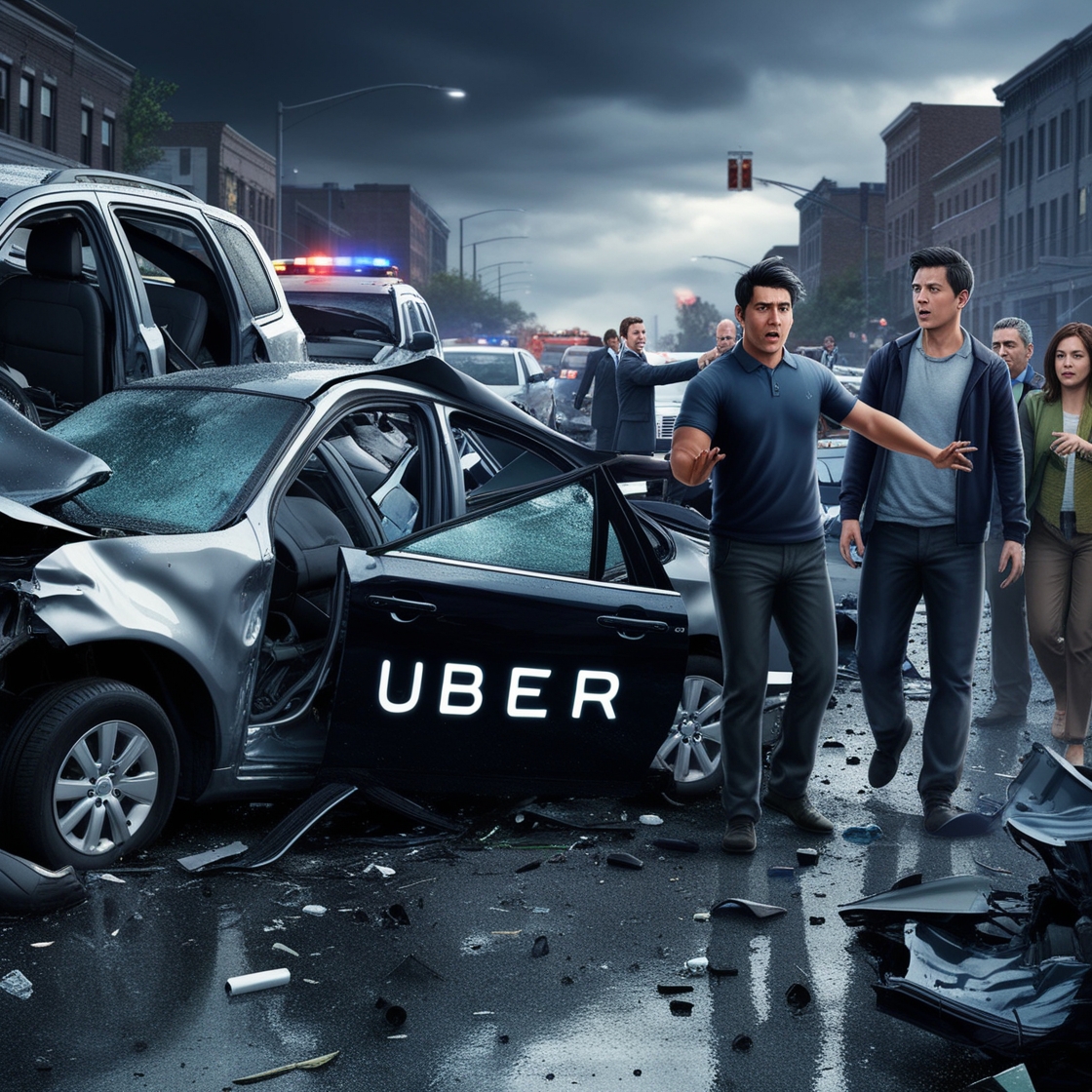 Who's Liable in a Multi-Car Crash Involving Uber