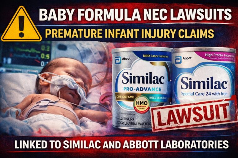 Baby Formula NEC lawsuits involving Similac products and Abbott Laboratories linked to necrotizing enterocolitis injuries in premature infants.